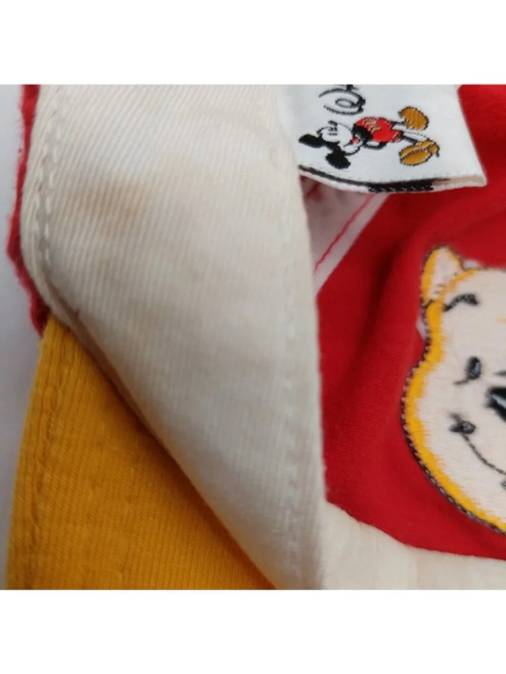 Walt Disney World Kids Baby Winnie the Pooh Fitted Hat Red Yellow READ